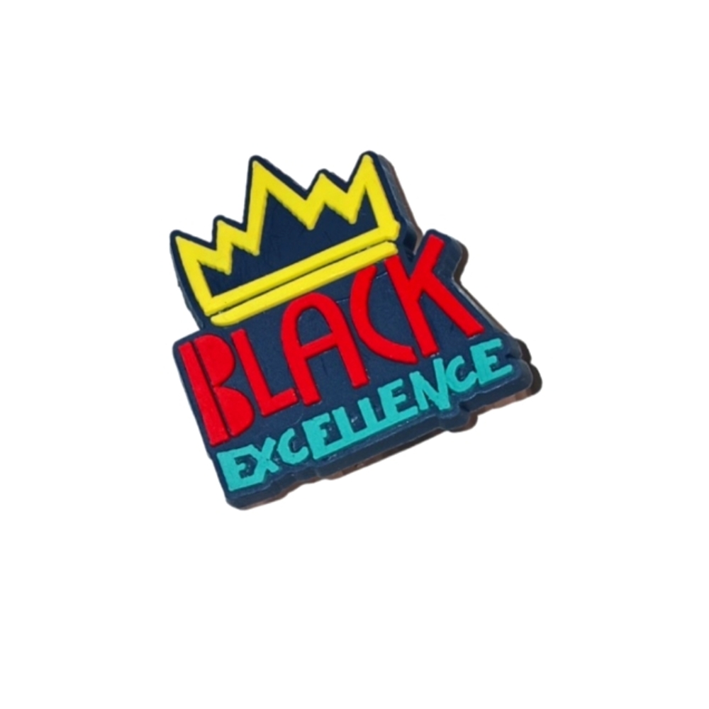 1 For $9 OR 4/$16 Black Excellence Croc/Clog Charms Jibbitz